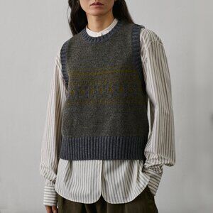 soeur Namaste Sleeveless Sweater Vest in Merino Wool